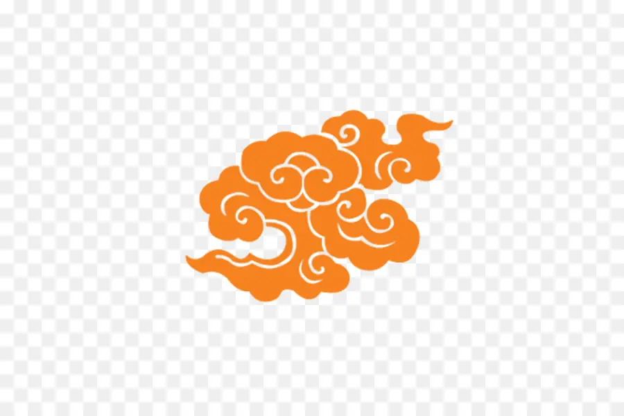 Nube Naranja，Nube PNG