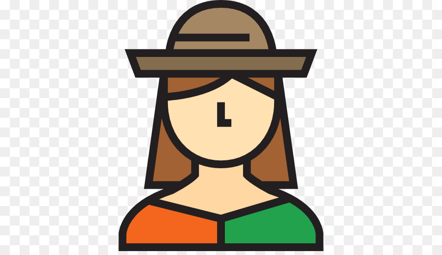 Mujer Con Un Sombrero，Gráficos Vectoriales Escalables PNG