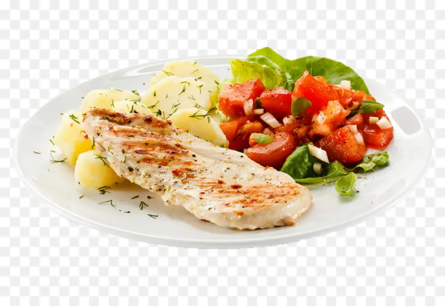 Pollo A La Parrilla，Ensalada PNG