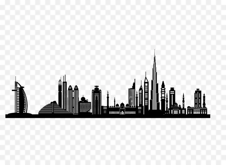 Dubai，Silueta PNG