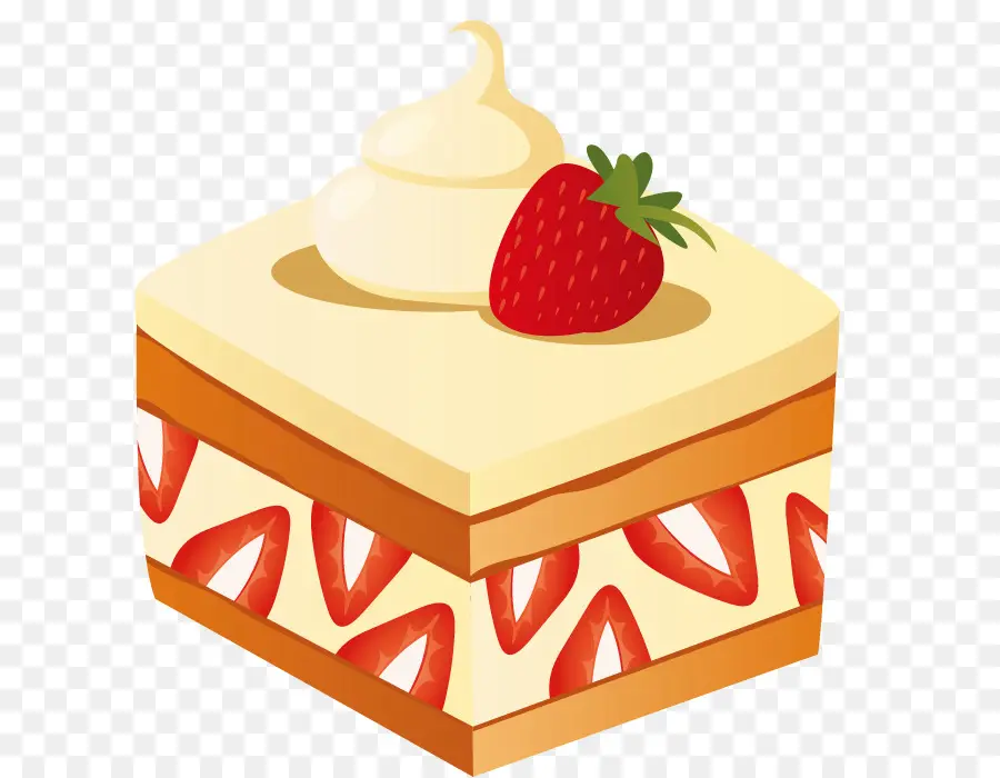 Pastel De Fresa，Postre PNG