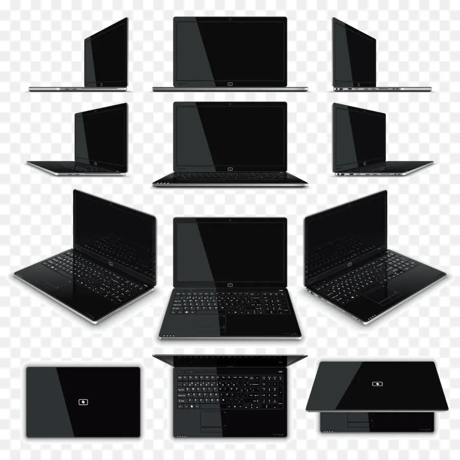 Laptop Negra，Computadora PNG