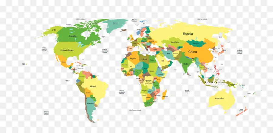 Mapa Mundial，Países PNG