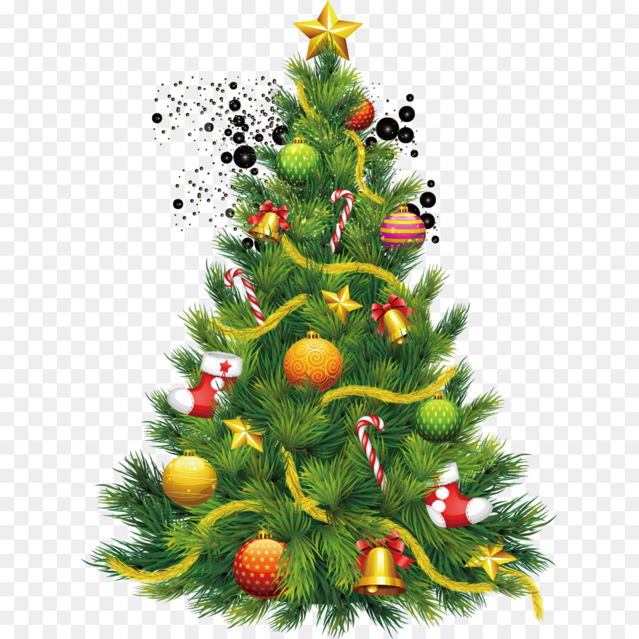 Santa Claus，árbol De Navidad PNG