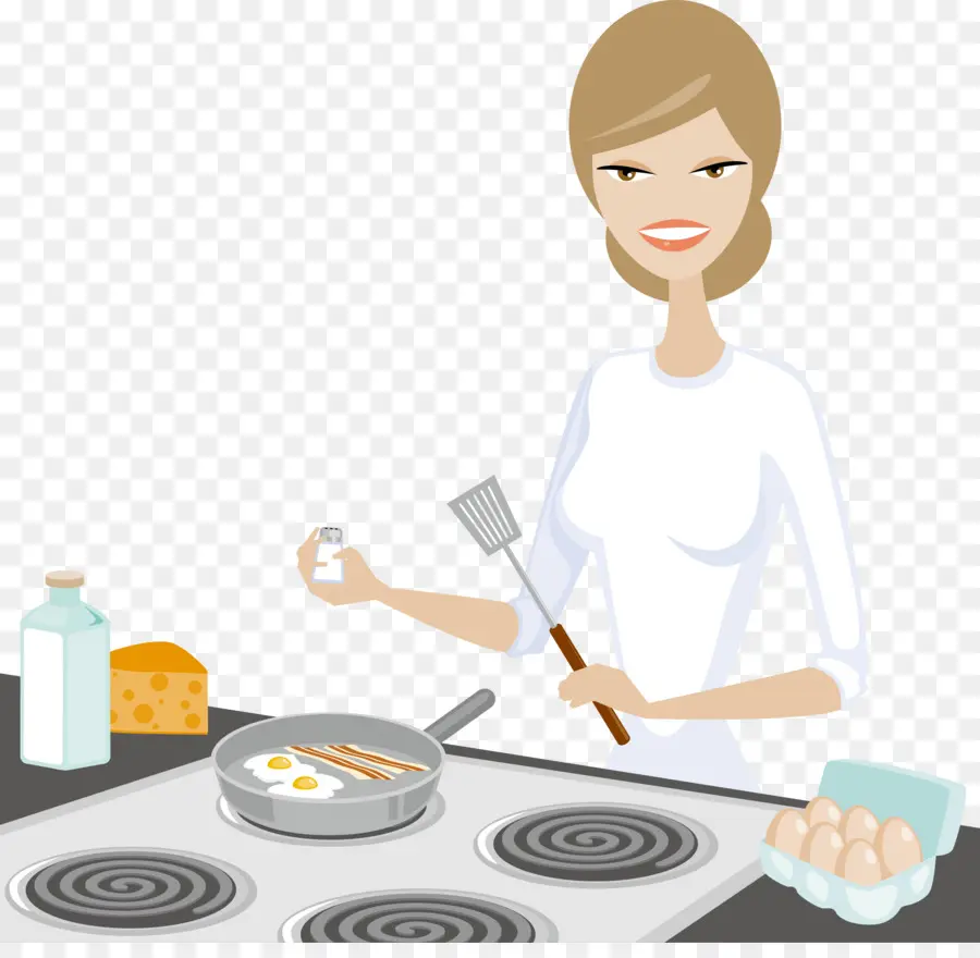 Mujer Cocinando，Cocina PNG