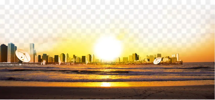 Atardecer En La Ciudad，Atardecer PNG