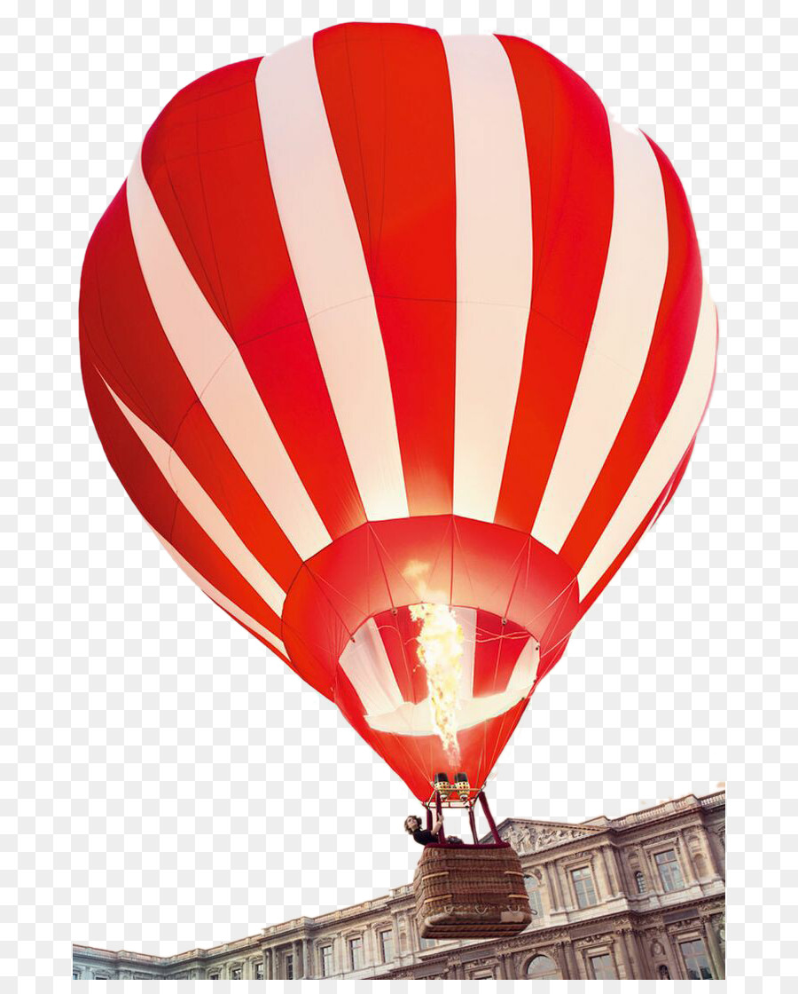 Globo Aerostático，Rojo PNG