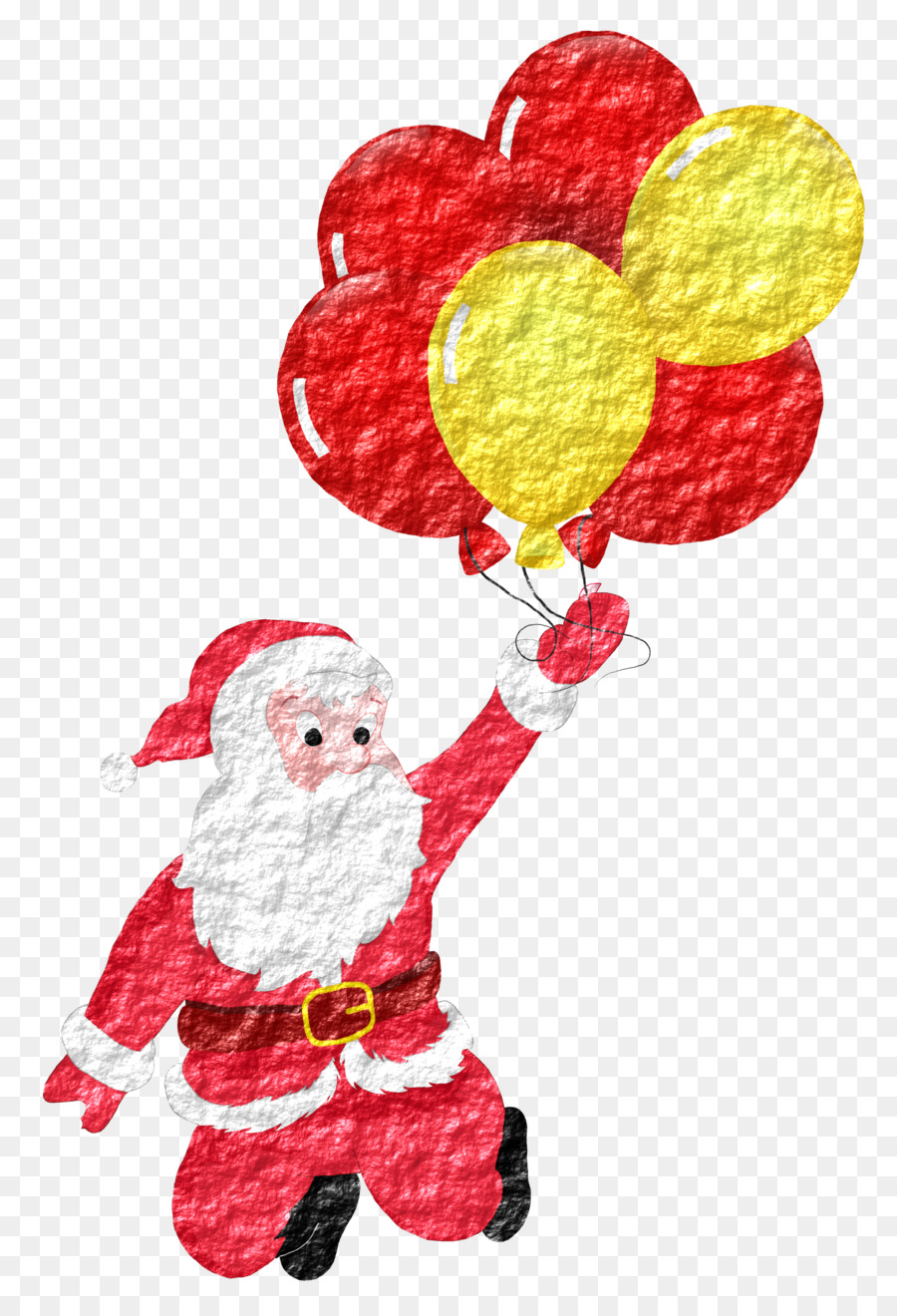 Papá Noel，Globos PNG