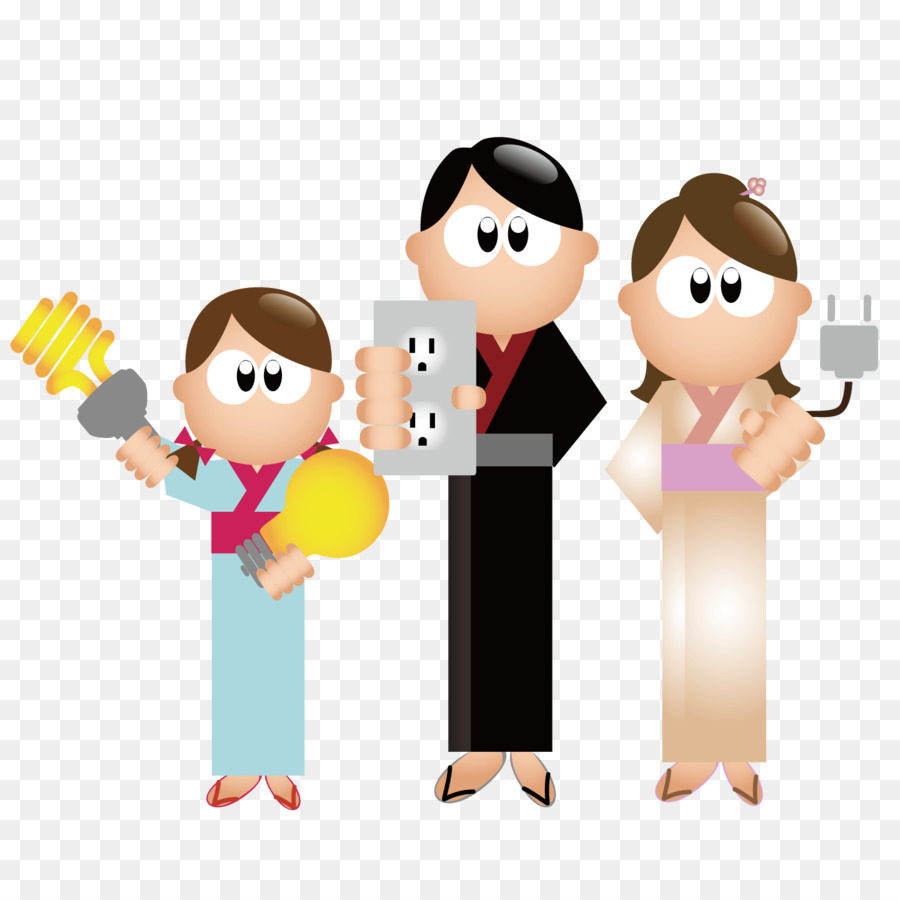 Familia Con Artículos Eléctricos，Bombilla PNG