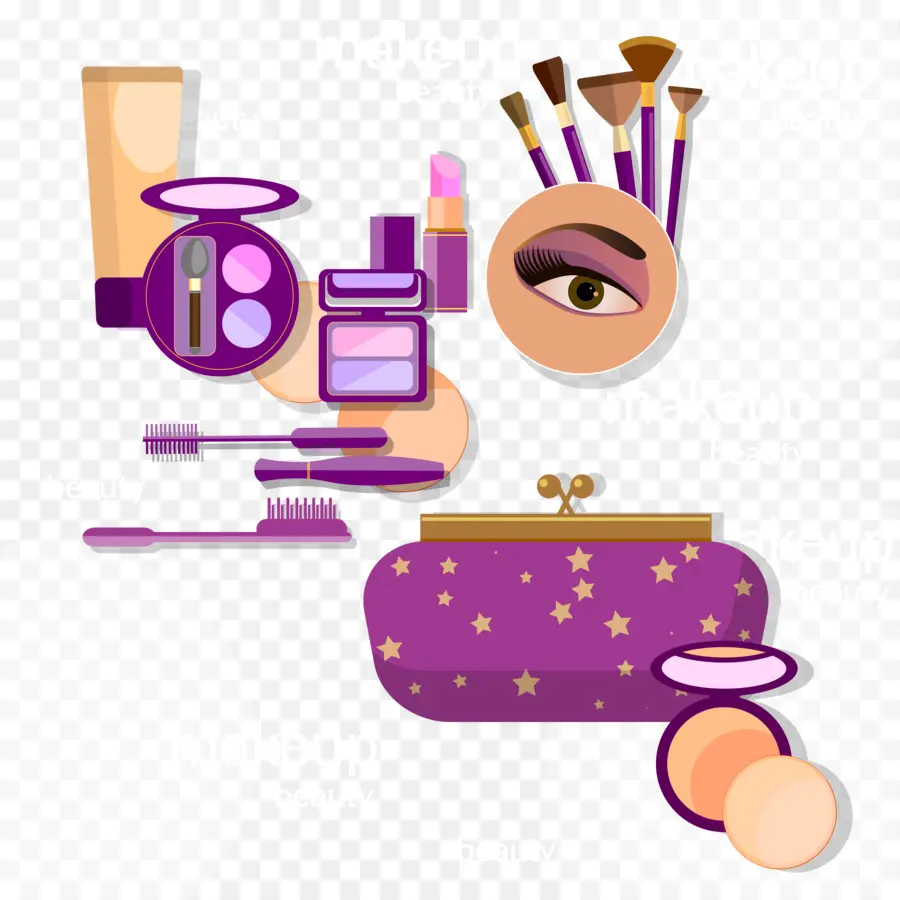 Kit De Maquillaje，Belleza PNG