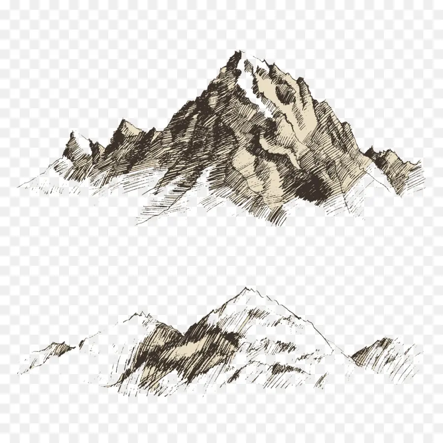 Dibujo，La Montaña PNG