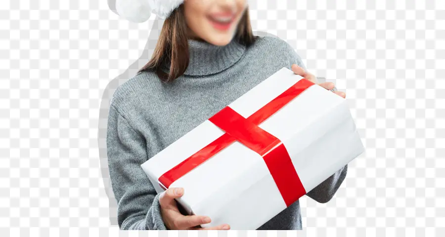 Caja De Regalo，Cinta Roja PNG