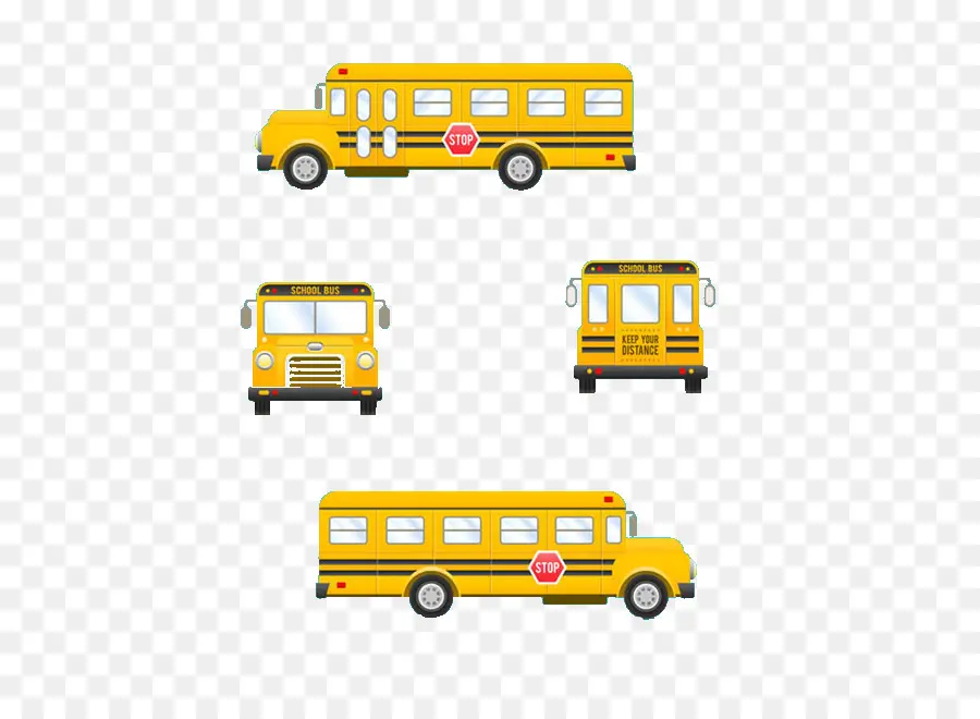 Autobús Escolar，Amarillo PNG