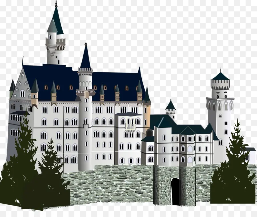 El Castillo De Neuschwanstein，Hohenschwangau PNG