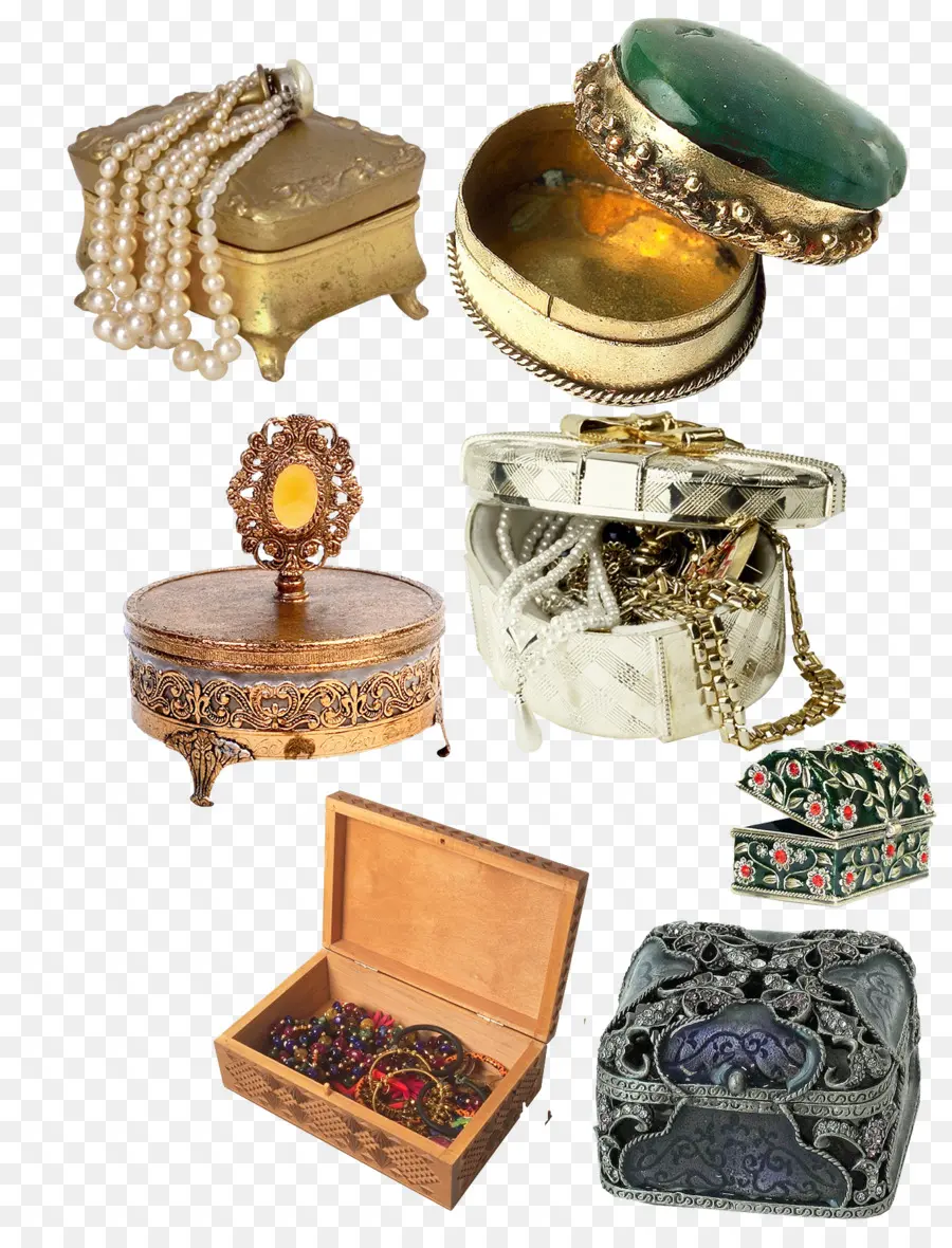 Cajas De Joyería，Joyas PNG