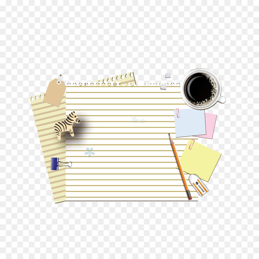 Cuaderno Y Café，Papel PNG