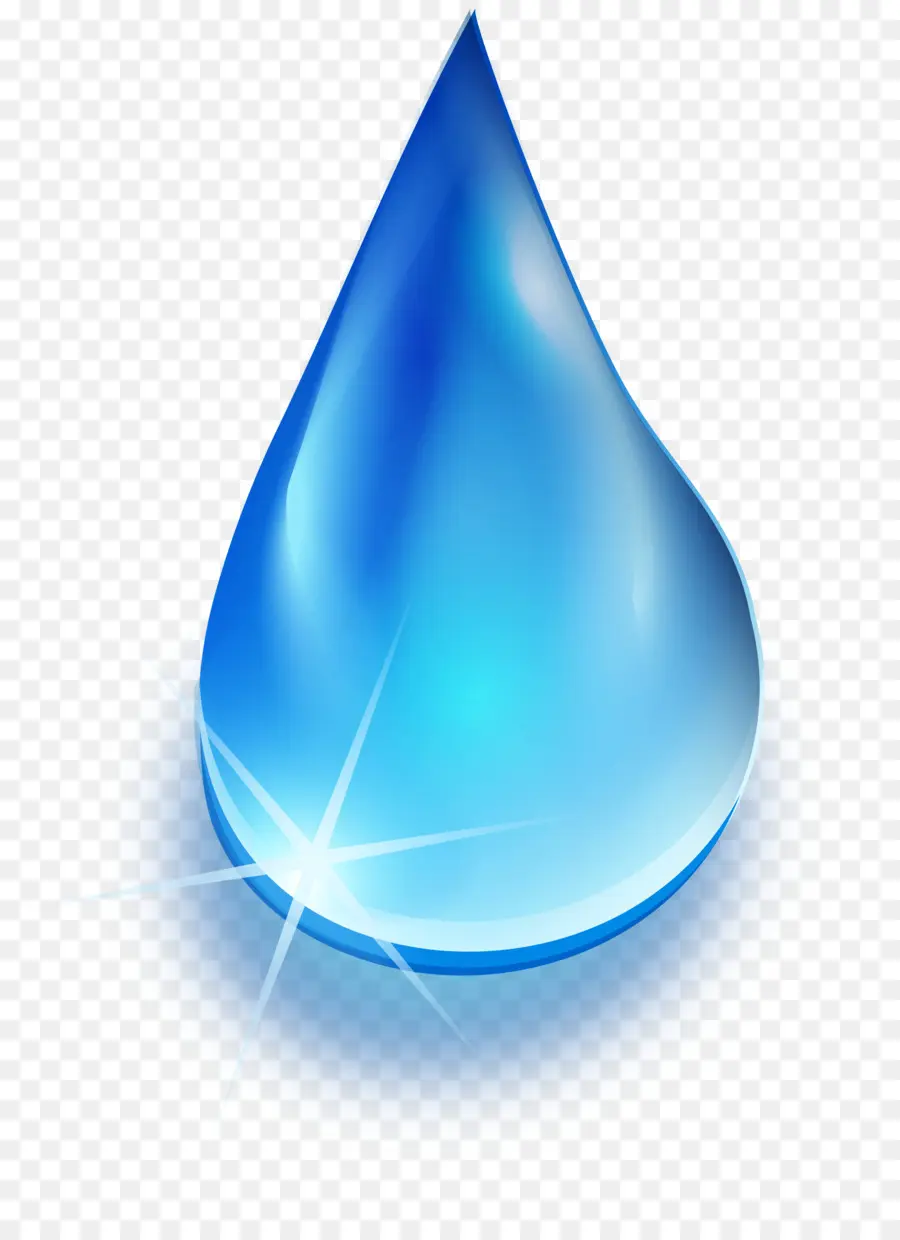 Gota De Agua，Azul PNG