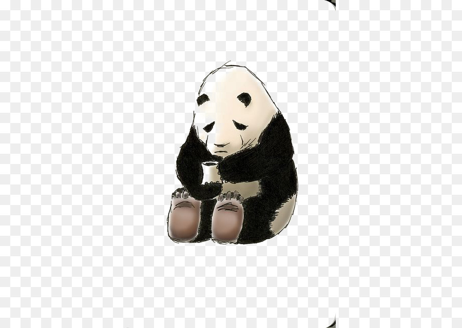 Panda Triste，Animal PNG