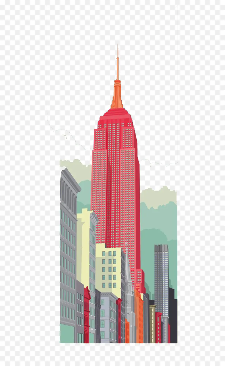 La Ciudad De Nueva York，Illustrator PNG