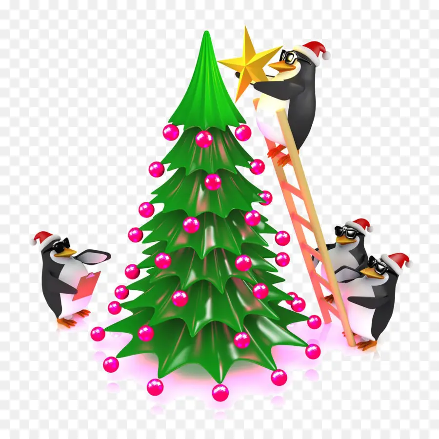 Pingüinos，Navidad PNG