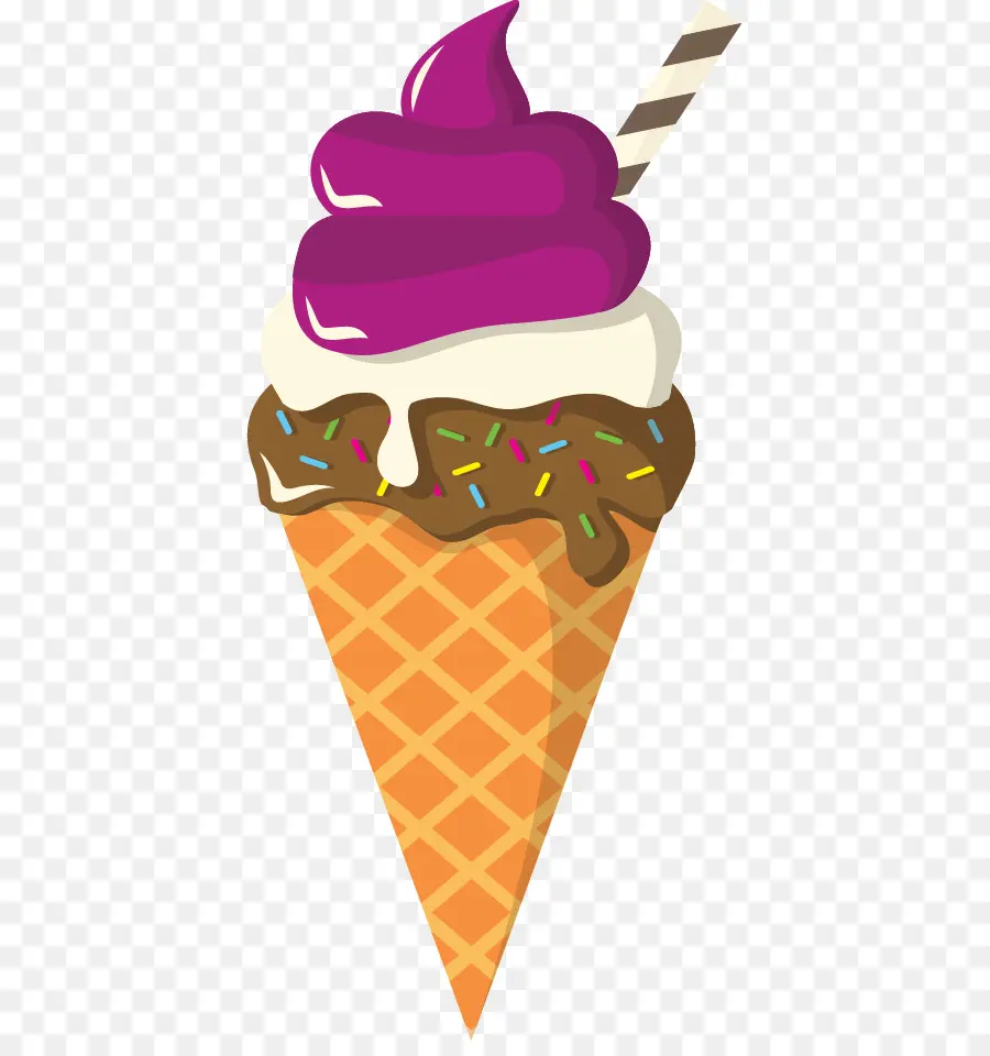 Cono De Helado，Helado PNG