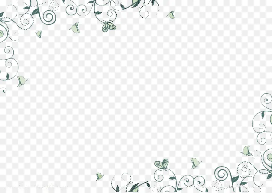 Borde Floral，Vides PNG