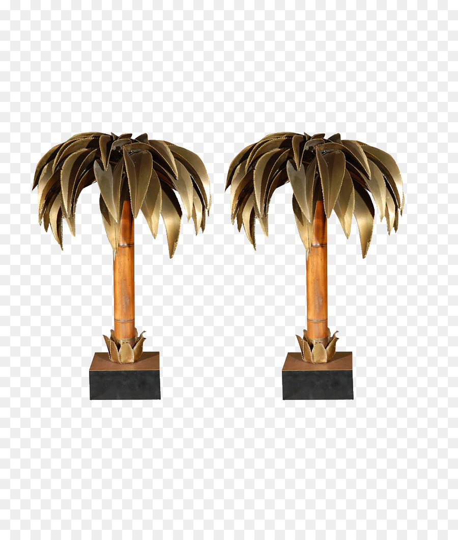 Lámparas De Palmera，Oro PNG