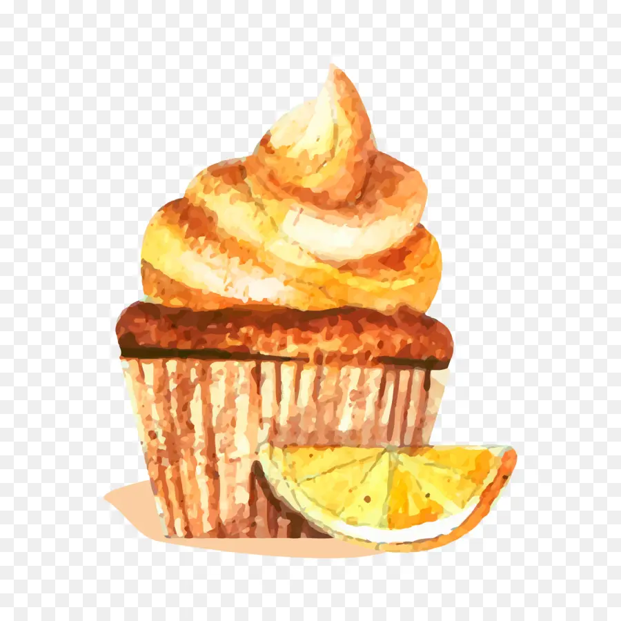 Cupcake，Pintura A La Acuarela PNG