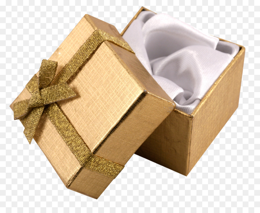 Caja De Regalo Dorada，Dorado PNG