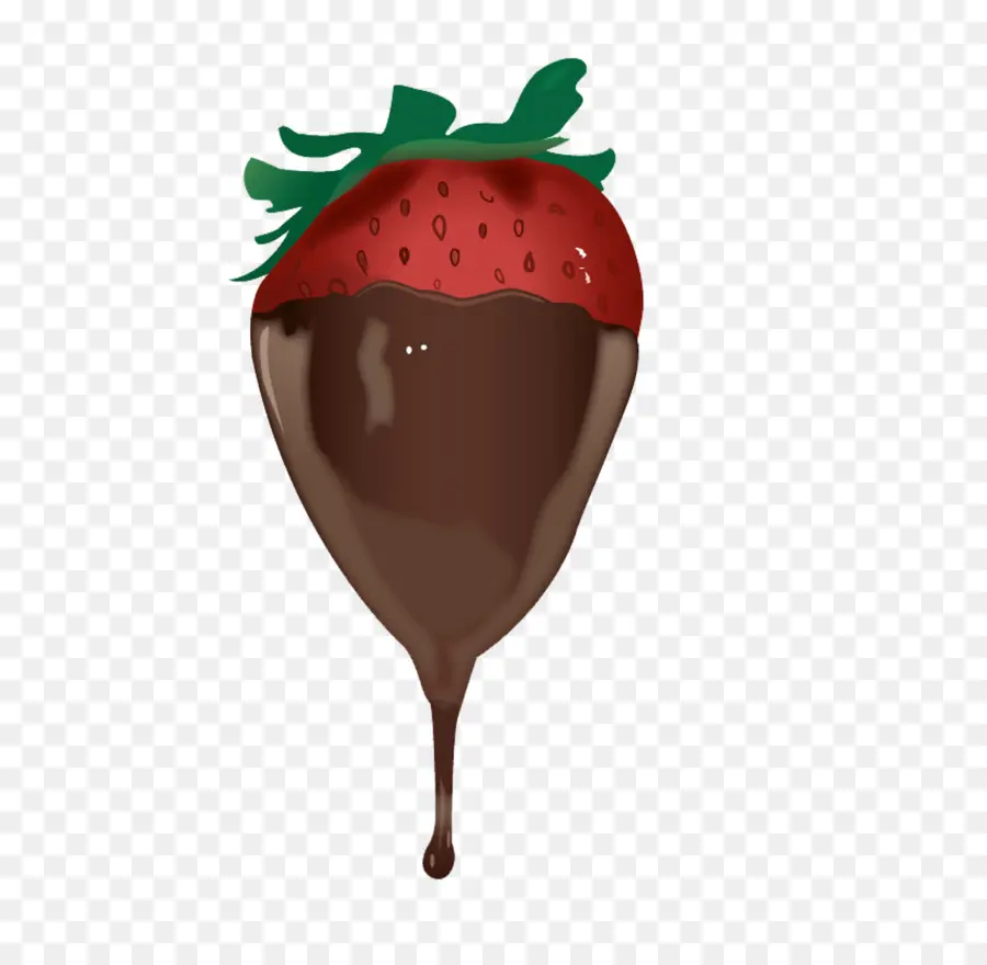 Fresa Cubierta De Chocolate，Postre PNG