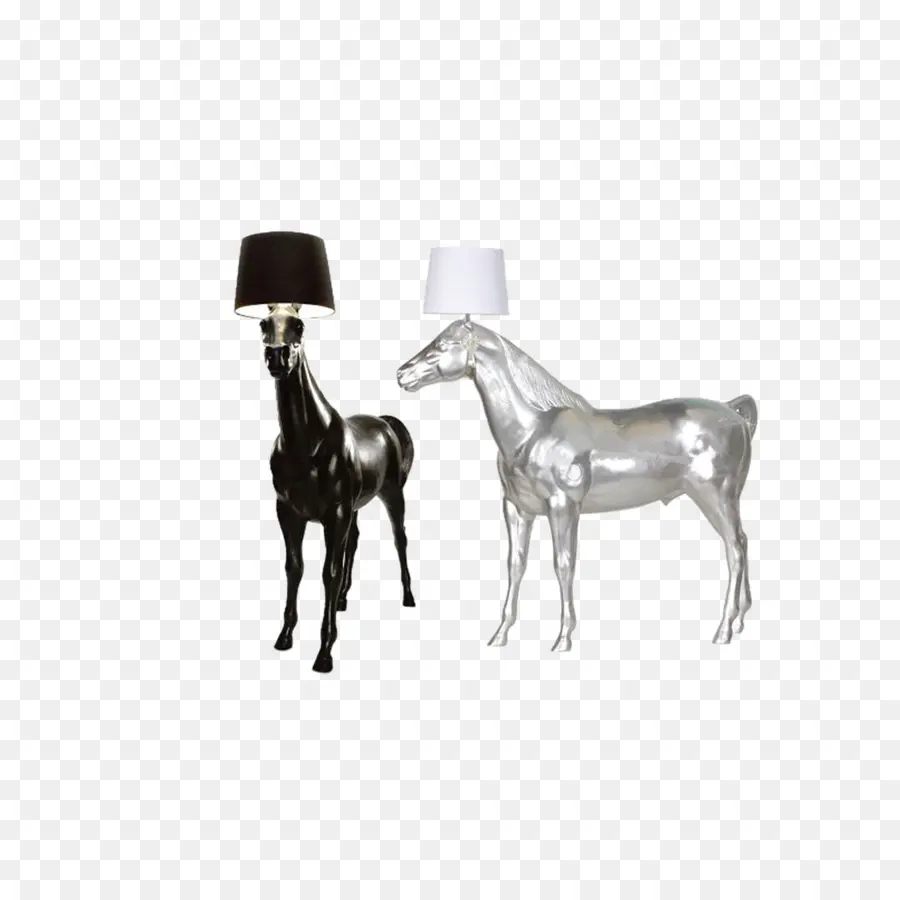 Lámparas De Caballo，Negro PNG