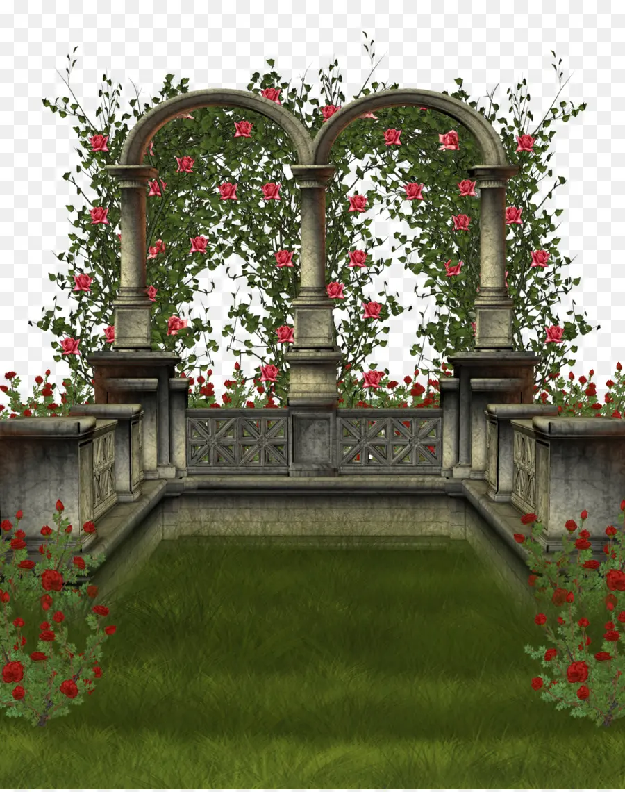 Arco Del Jardín，Rosas PNG