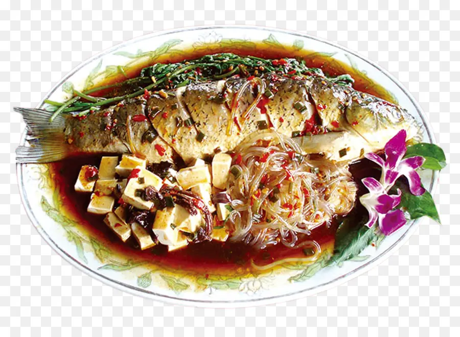 Pescado Cocido，Plato PNG