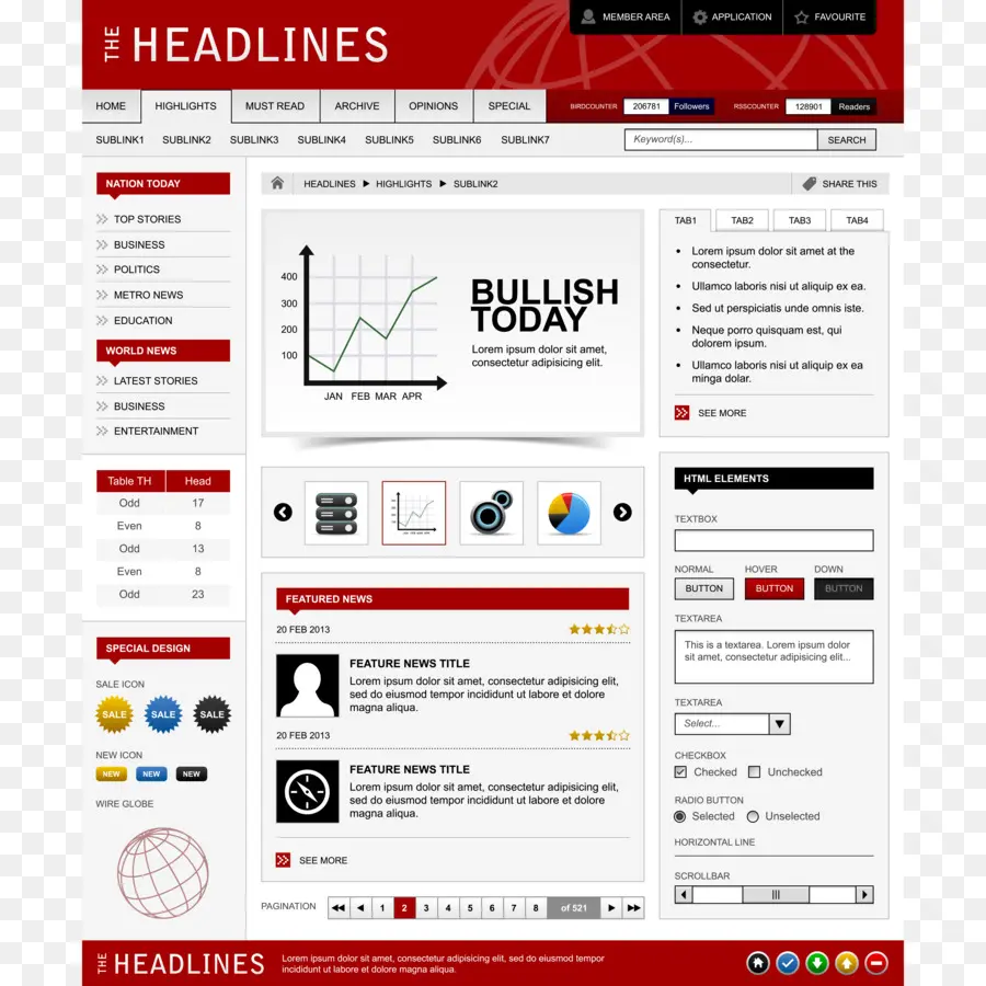 Diseño Del Sitio Web，Noticias PNG