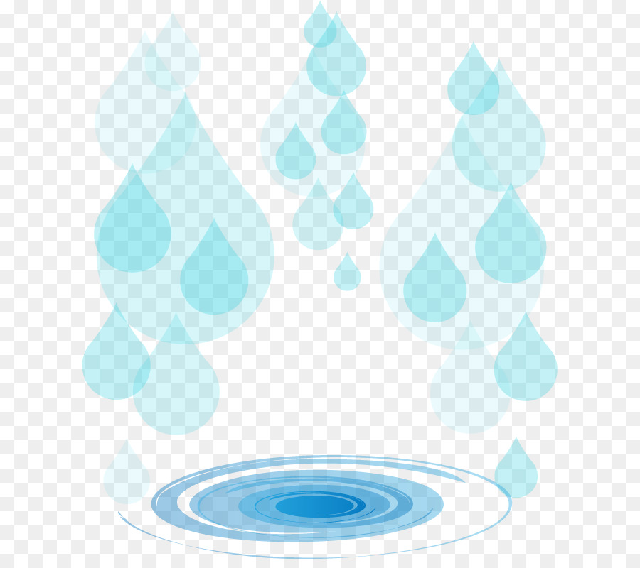 Azul，Gota PNG