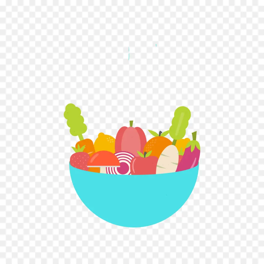 Tazón De Verduras，Vistoso PNG