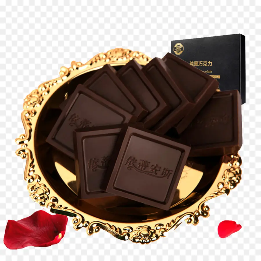 Chocolates Oscuros Cuadrados，Cuadrado PNG