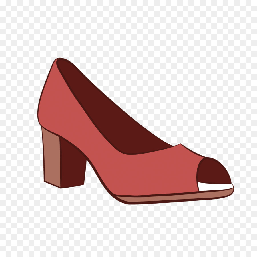 Sandalia Roja，Zapato PNG