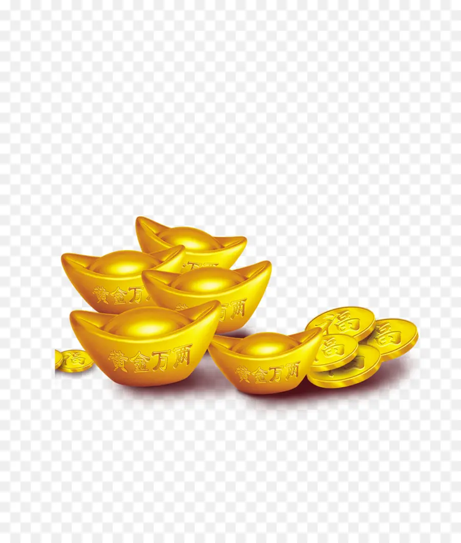 Lingotes De Oro，Monedas PNG