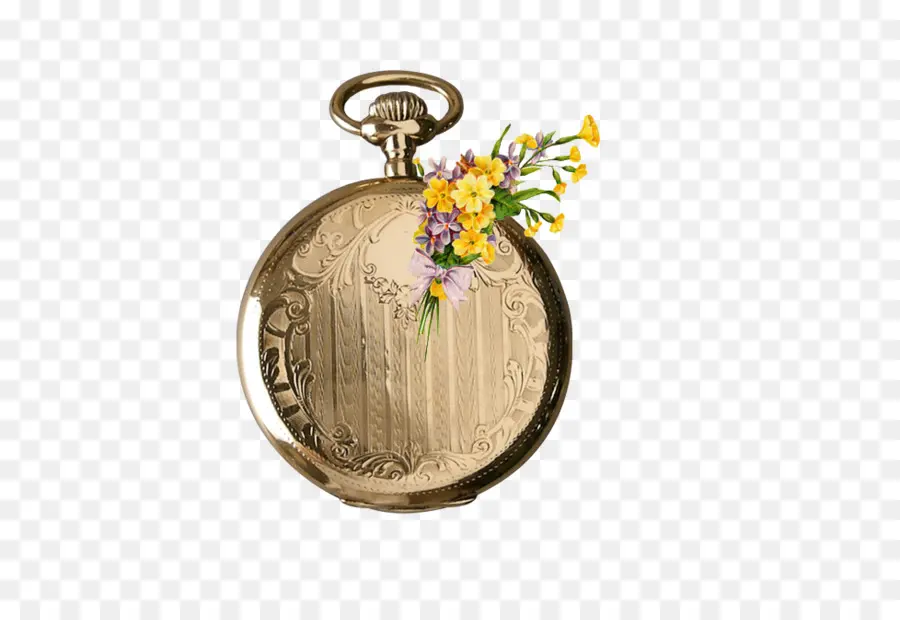 Reloj De Bolsillo，Flores PNG