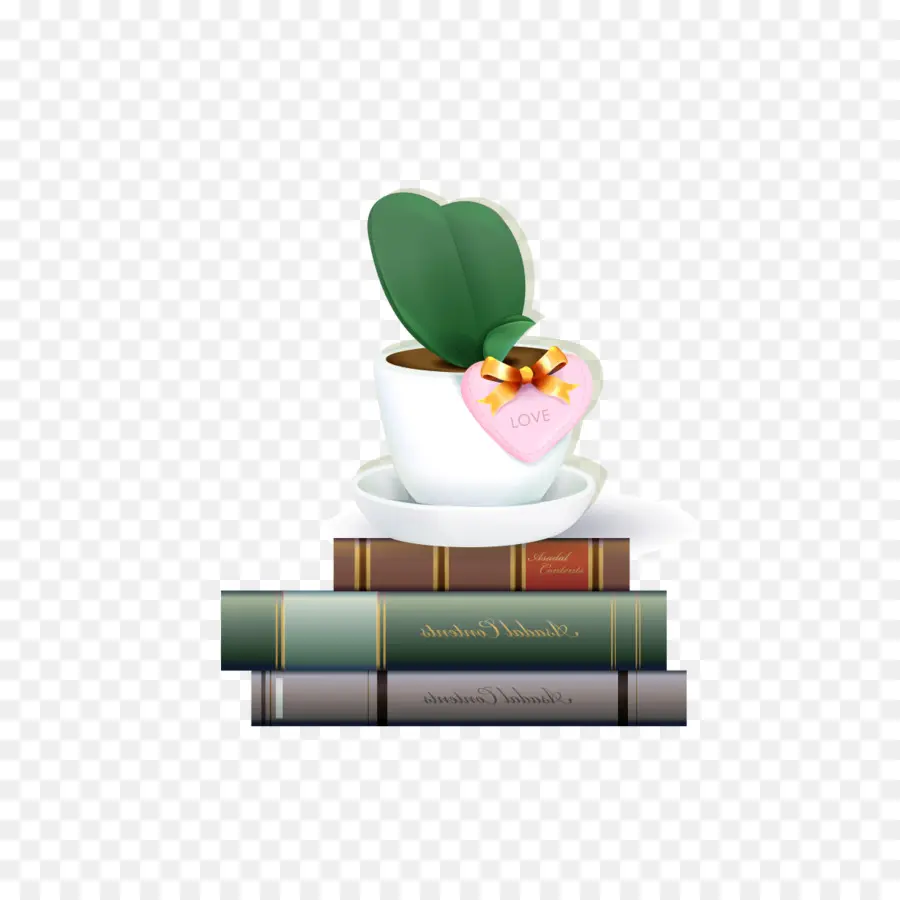 Planta En Maceta，Libros PNG