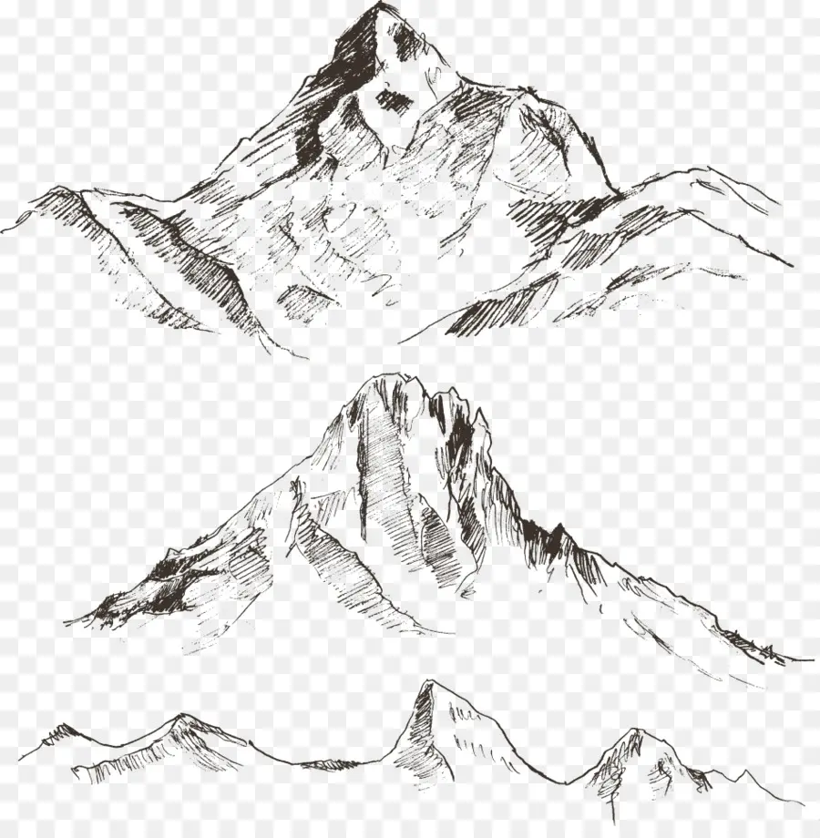 Dibujo，La Montaña PNG