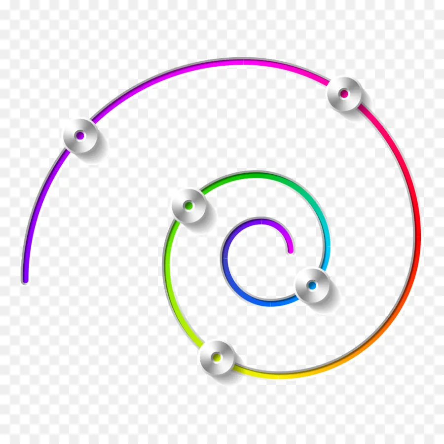 Espiral Colorida，Gradiente PNG