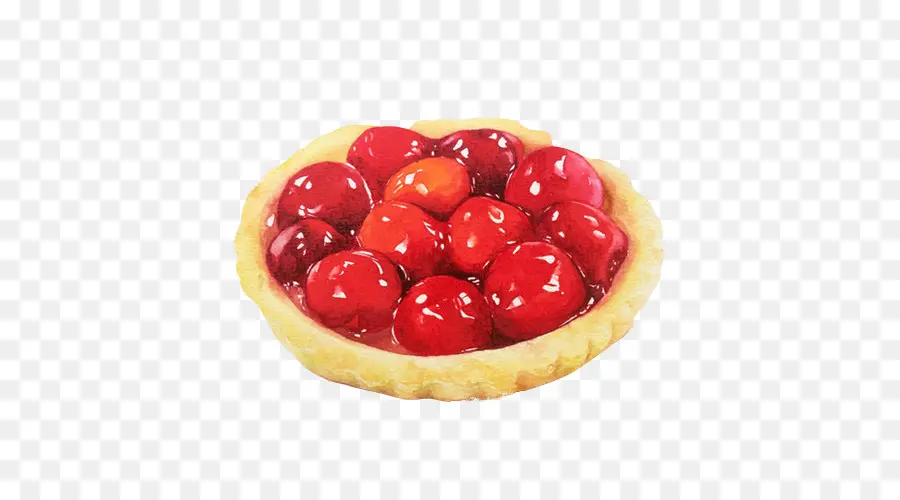 Tarta De Cerezas，Postre PNG