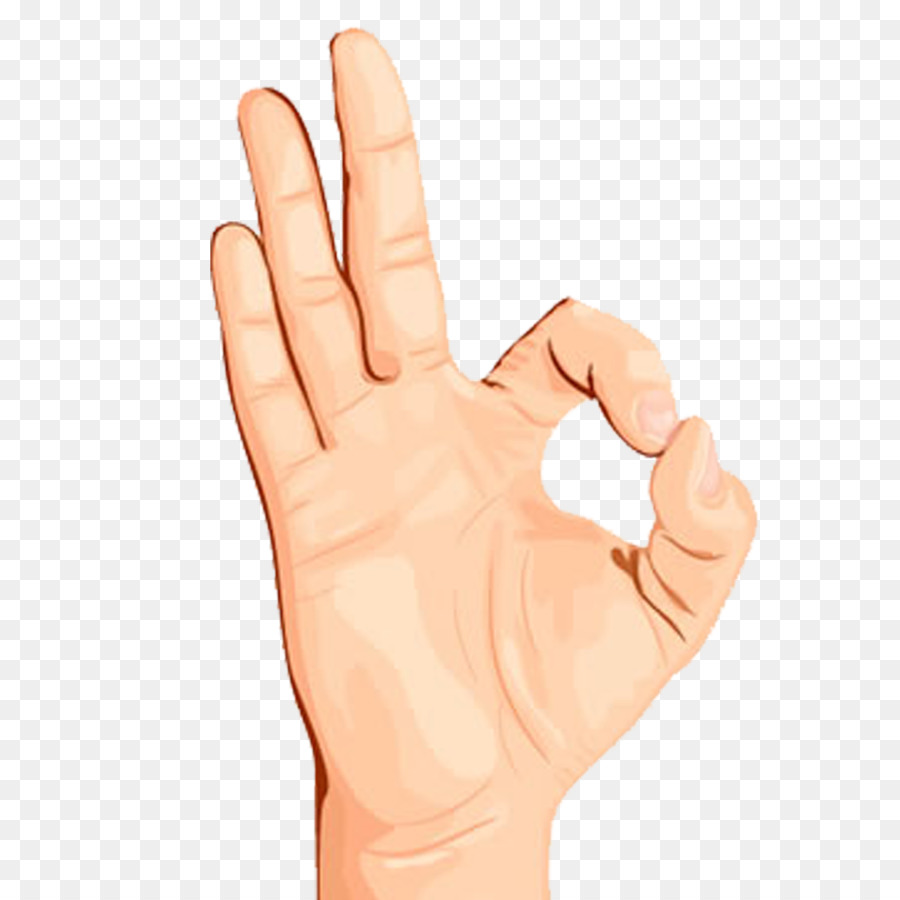 Ok Señal De Mano，Mano PNG