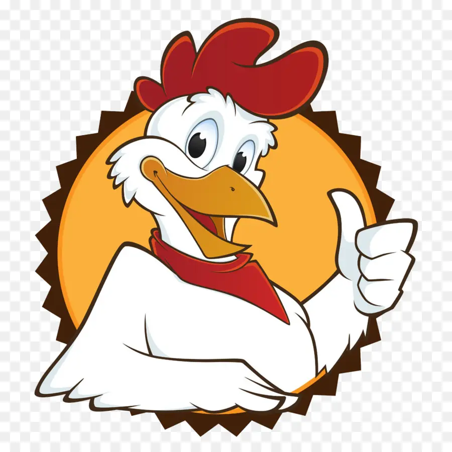 Pollo De Dibujos Animados，Pulgares Hacia Arriba PNG