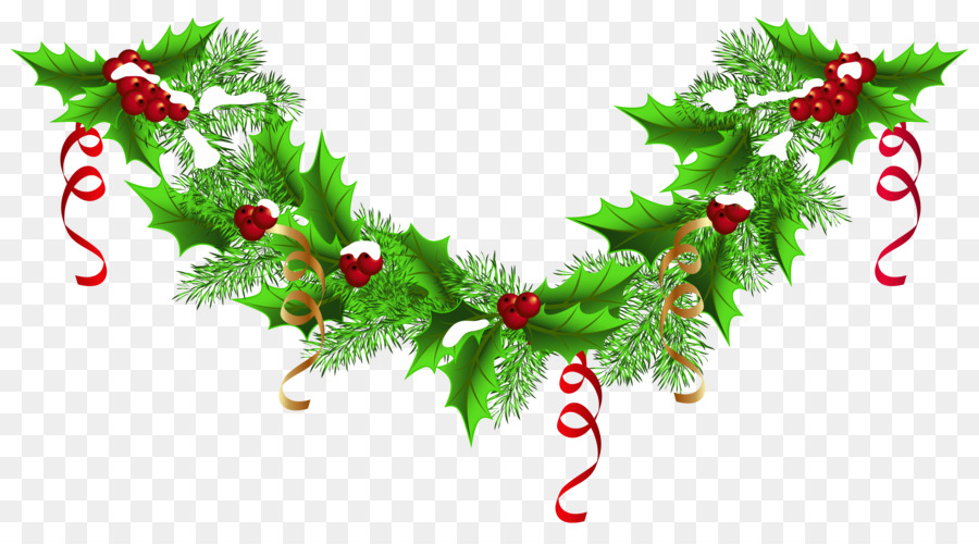 Acebo Y Bayas，Navidad PNG