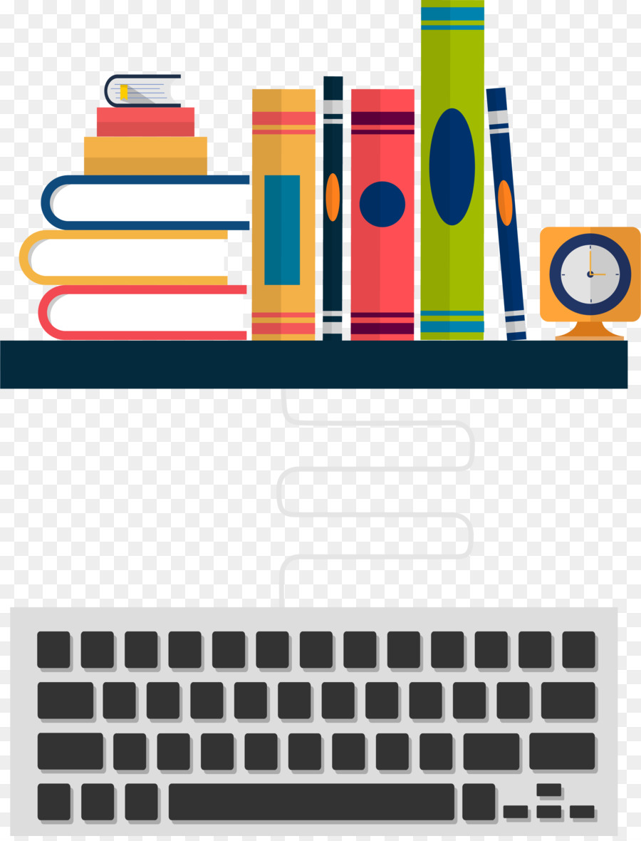 Libros，Teclado PNG