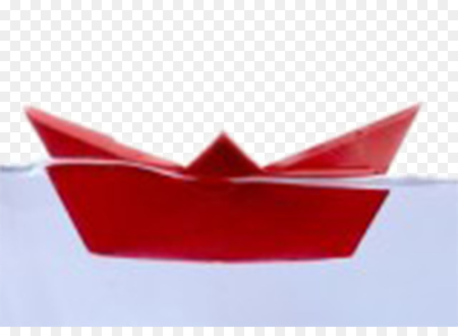 Barco De Papel Rojo，Origami PNG