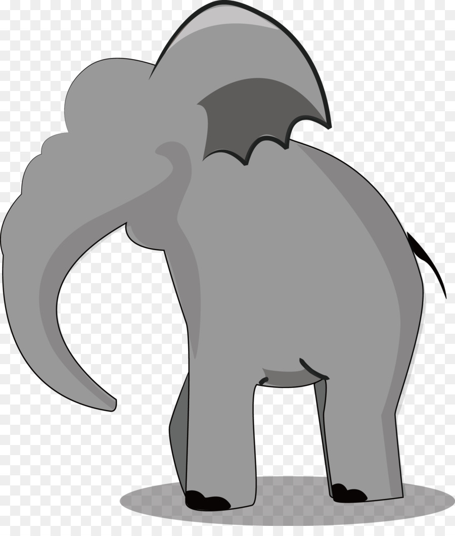 El Elefante Africano，De Dibujos Animados PNG